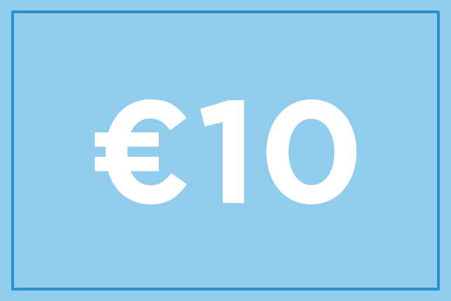 Gavekort på 10 €