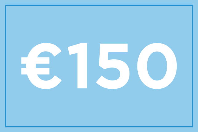 Gavekort på 150 €